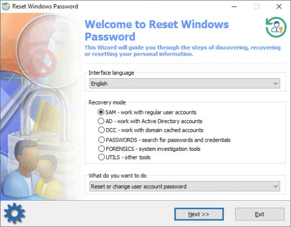 Reset Windows Password screenshot