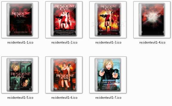 Resident Evil DVD Case Icons screenshot