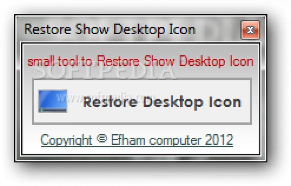 Restore Show Desktop Icon screenshot