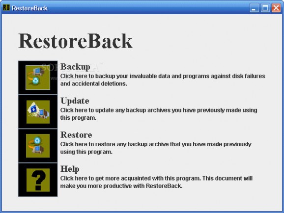 RestoreBack screenshot