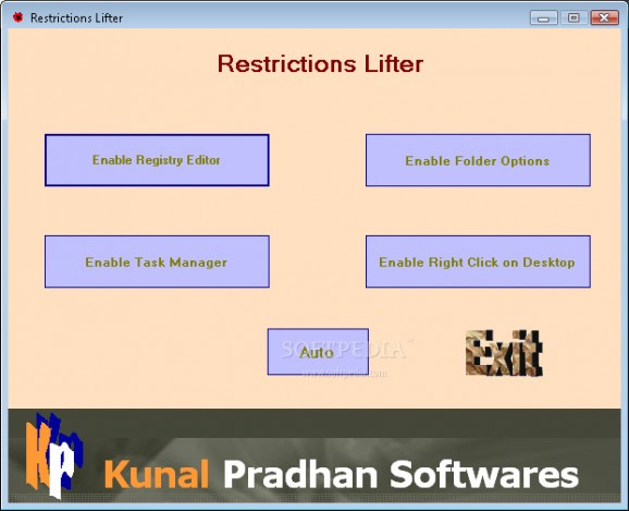 Restrictions Lifter screenshot
