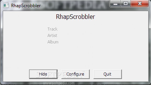 RhapScrobbler screenshot