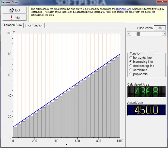 Riemann Sum screenshot