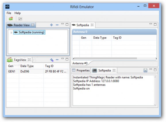 Rifidi Emulator screenshot