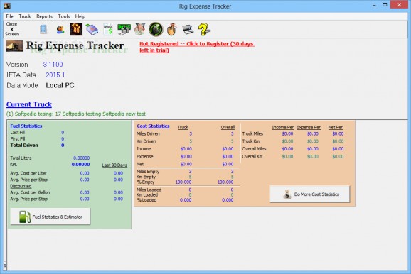 Rig Expense Tracker screenshot