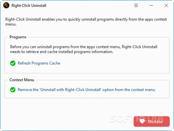 Right-Click Uninstall screenshot