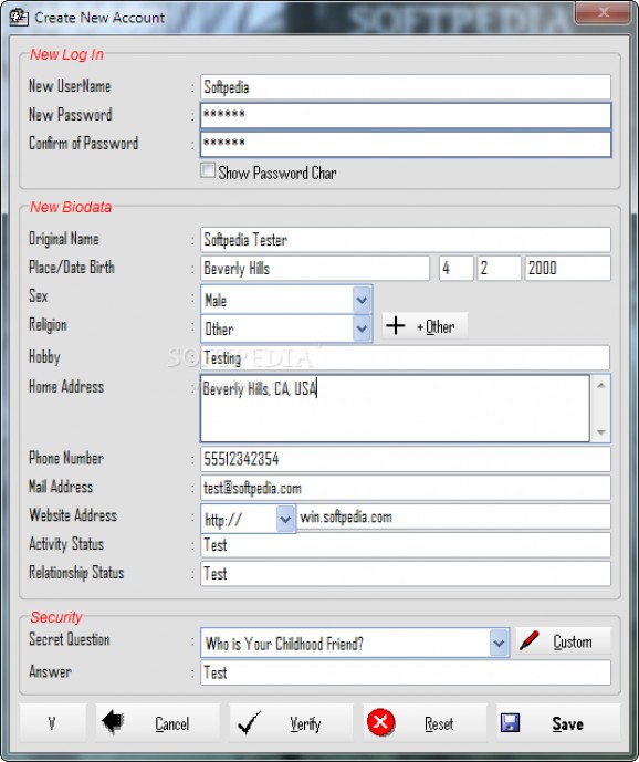 RikySoft Simple Account Manager screenshot