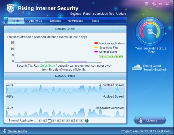 Rising Internet Security 2011 screenshot