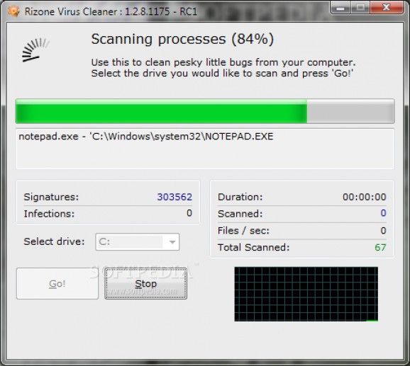 Rizone Virus Cleaner screenshot
