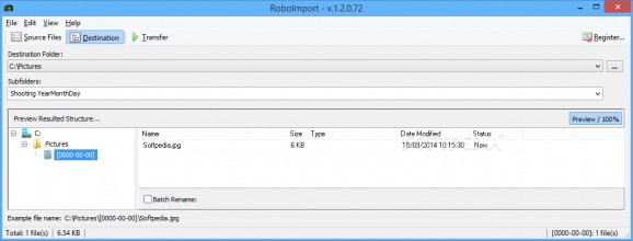 RoboImport screenshot
