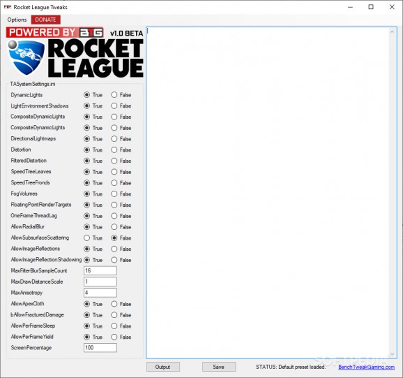Rocket League Tweak Tool screenshot