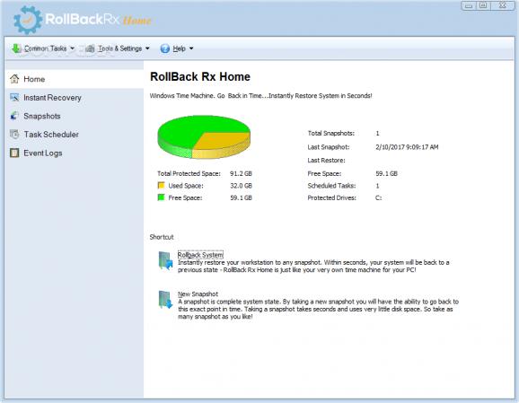 RollBack Rx Home screenshot