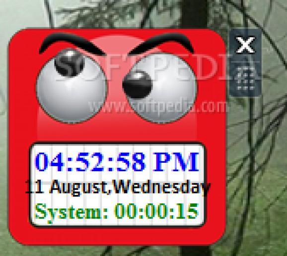 Rolling Eyes Clock screenshot