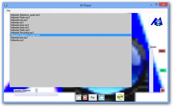 M Player screenshot