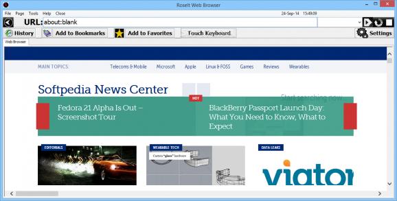Roselt Web Browser screenshot