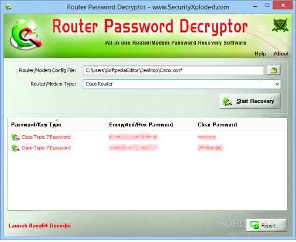 Router Password Decryptor Portable screenshot