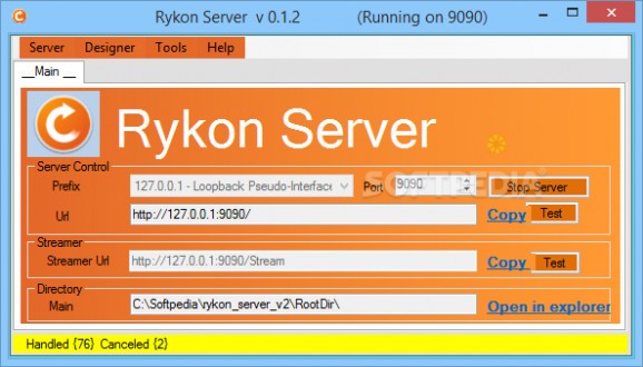 Rykon Server screenshot