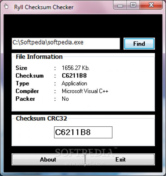 Ryll Checksum Checker screenshot