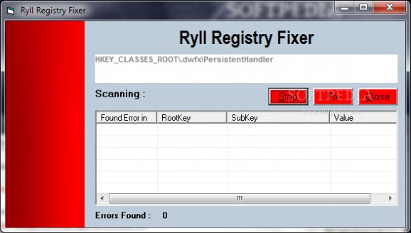 Ryll Registry Fixer screenshot
