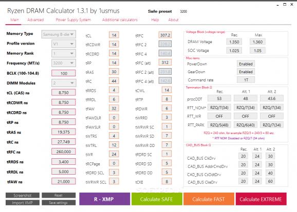 DRAM Calculator for Ryzen screenshot