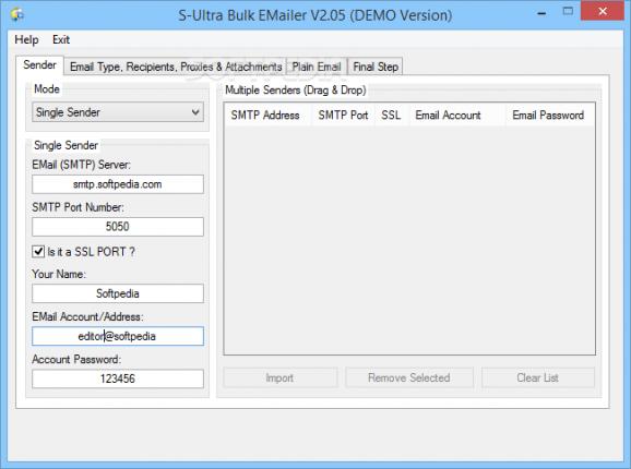 S-Ultra Bulk Emailer screenshot
