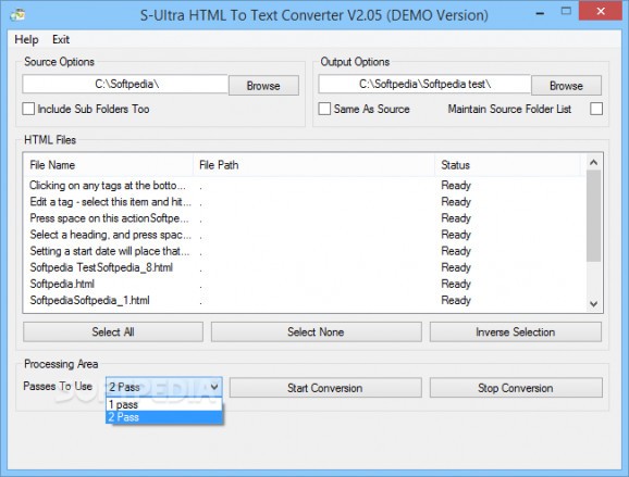 S-Ultra HTML To Text Converter screenshot