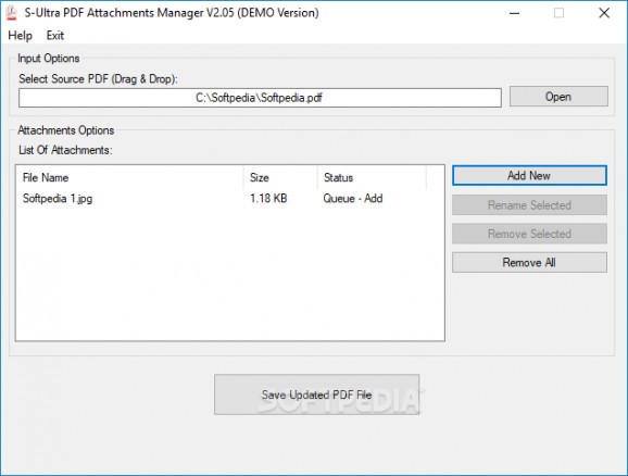 S-Ultra PDF Attachments Manager screenshot