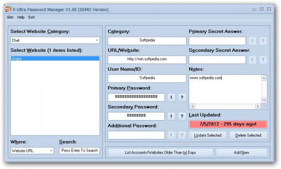 S-Ultra Password Manager screenshot