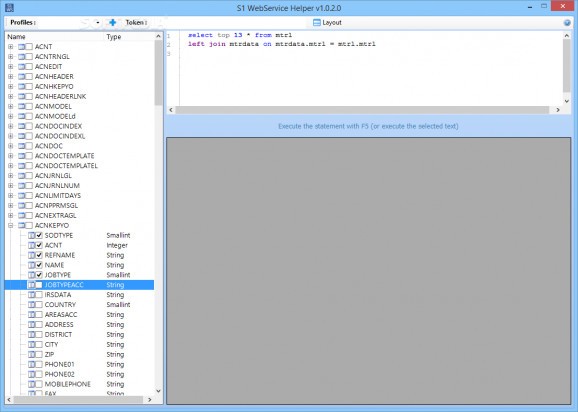 S1 WebService Helper screenshot