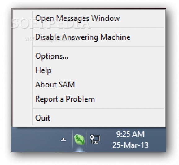 SAM - Skype Answering Machine screenshot