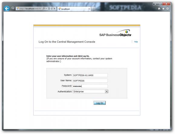 SAP Crystal Reports Server screenshot