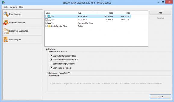 SBMAV Disk Cleaner screenshot
