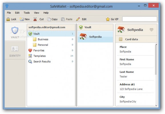 SafeWallet screenshot