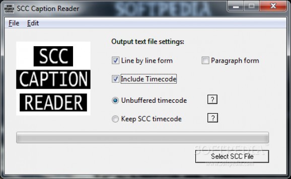 SCC Caption Reader screenshot
