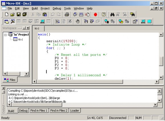 SDCC 8051 Development System screenshot