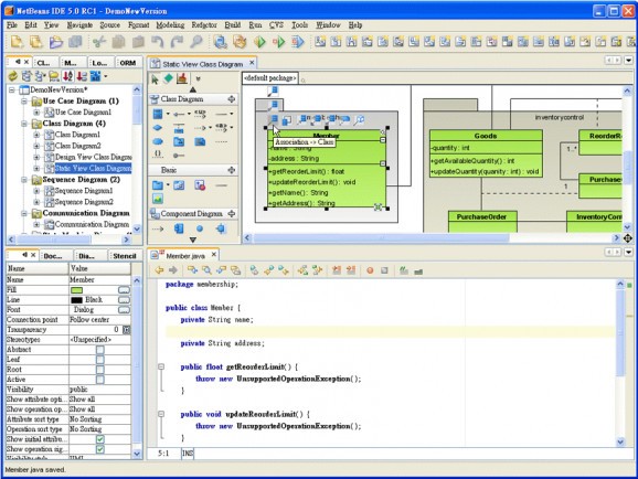 SDE for NetBeans (PE) for Windows SP3 Professional Edition screenshot