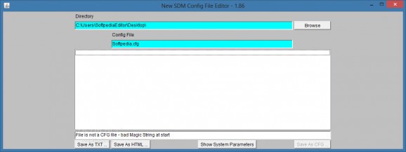 SDM Config File Editor screenshot