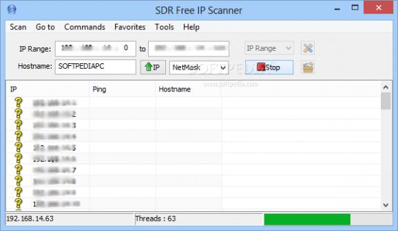SDR Free IP Scanner screenshot