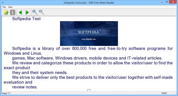 SDR Free Mobi Reader screenshot