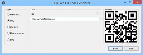 SDR Free QR Code Generator screenshot