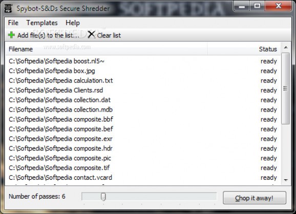 SDShred screenshot