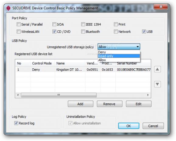 SECUDRIVE Device Control Basic screenshot