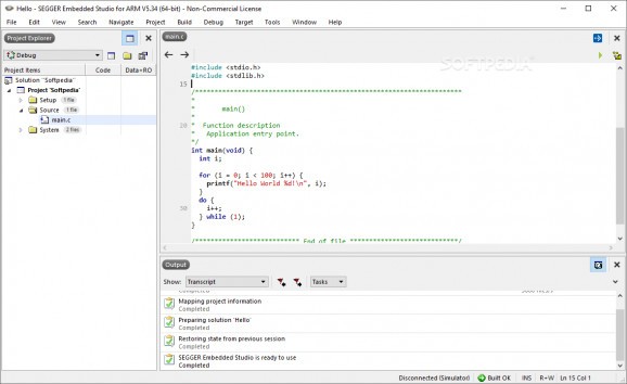 SEGGER Embedded Studio screenshot