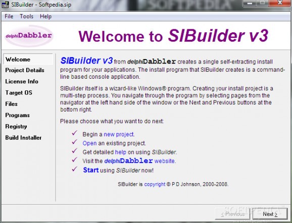 SIBuilder screenshot