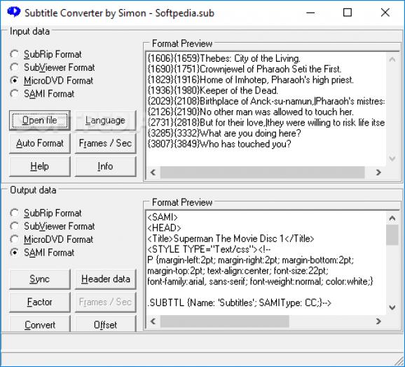 SL Subtitle Converter screenshot