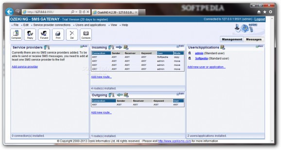 SMS Gateway screenshot
