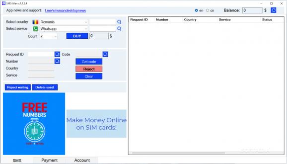 SMS-Man screenshot