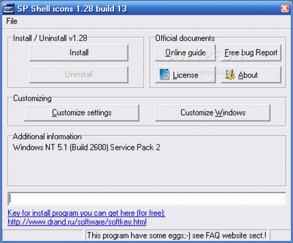 SP Shell icons screenshot