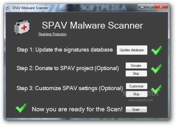 SPAV Malware Scanner screenshot