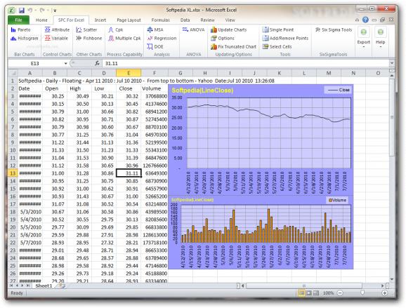 SPC for Excel screenshot